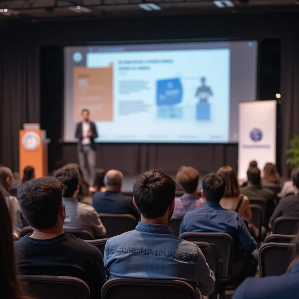 Presentación en evento empresarial en Buenos Aires