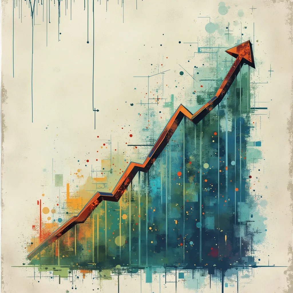 Gráficos y datos representando investigación de mercado en Argentina